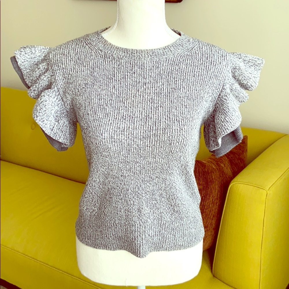 Club Monaco Ruffle Sleeve Sweeter